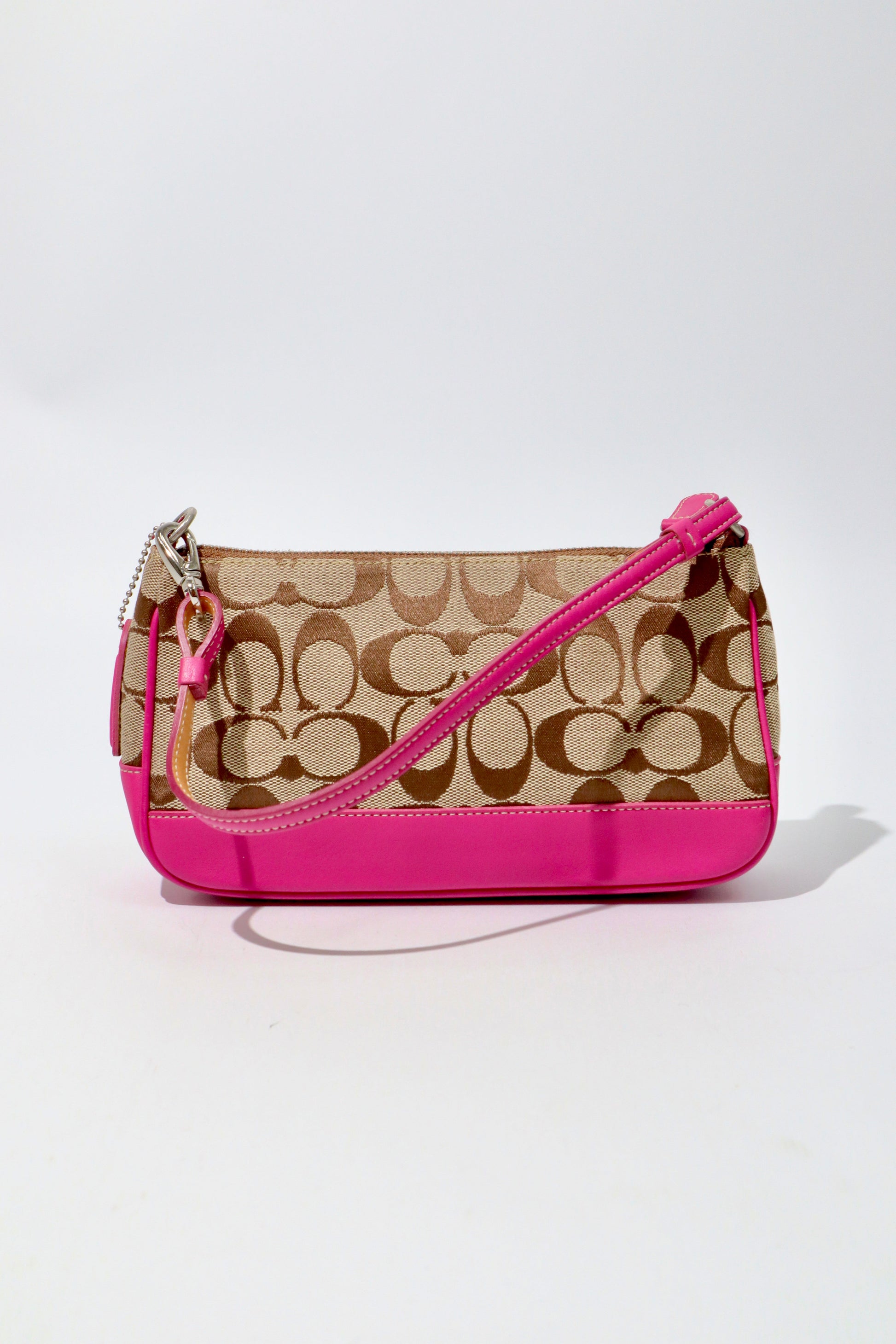 Coach Vintage 2004 Y2K Canvas Mini Pouch in Pink & Brown - Girl Seazon