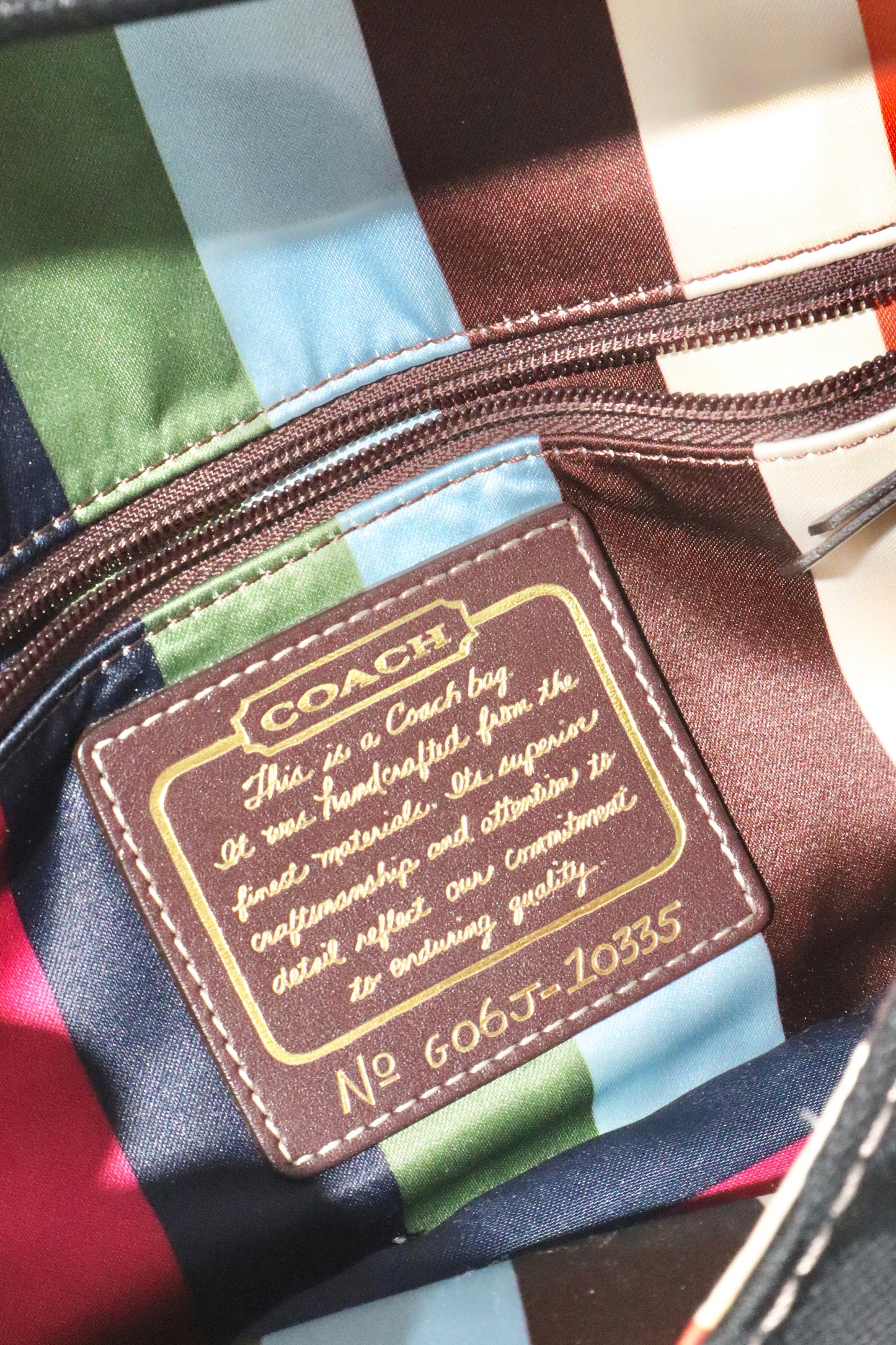 Coach Vintage 2006 Turn-Lock Satchel Bag in Canvas & Leather - Girl Seazon