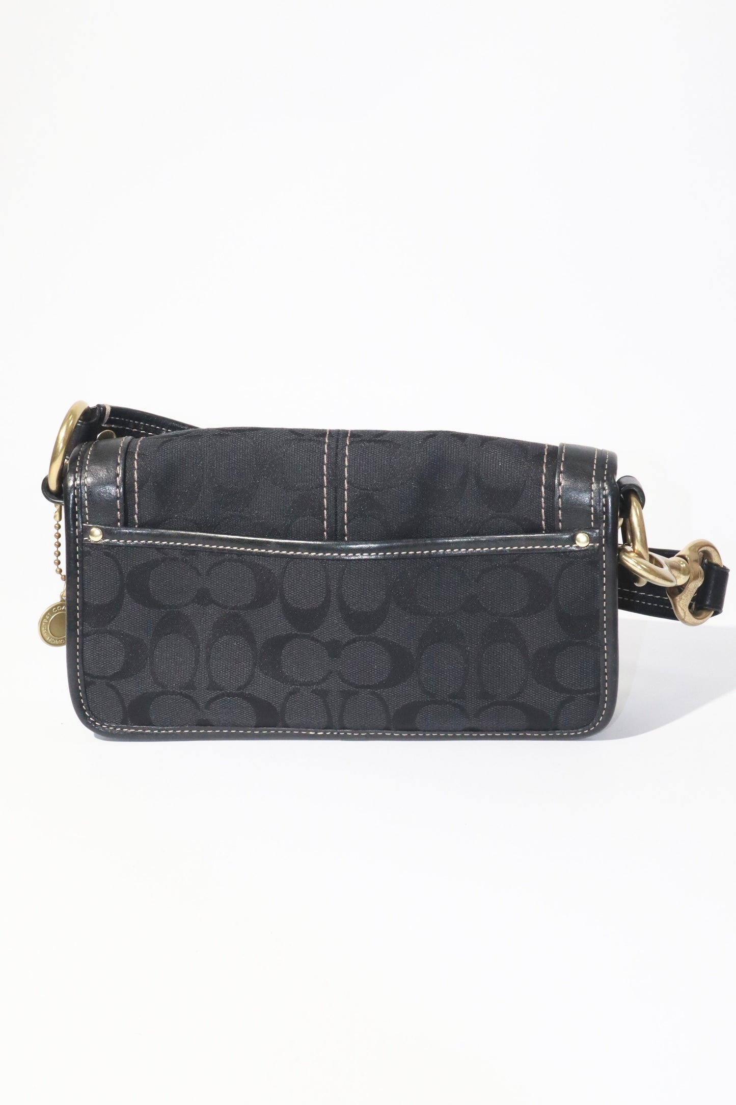 Coach Vintage 2006 Turn-Lock Satchel Bag in Canvas & Leather - Girl Seazon