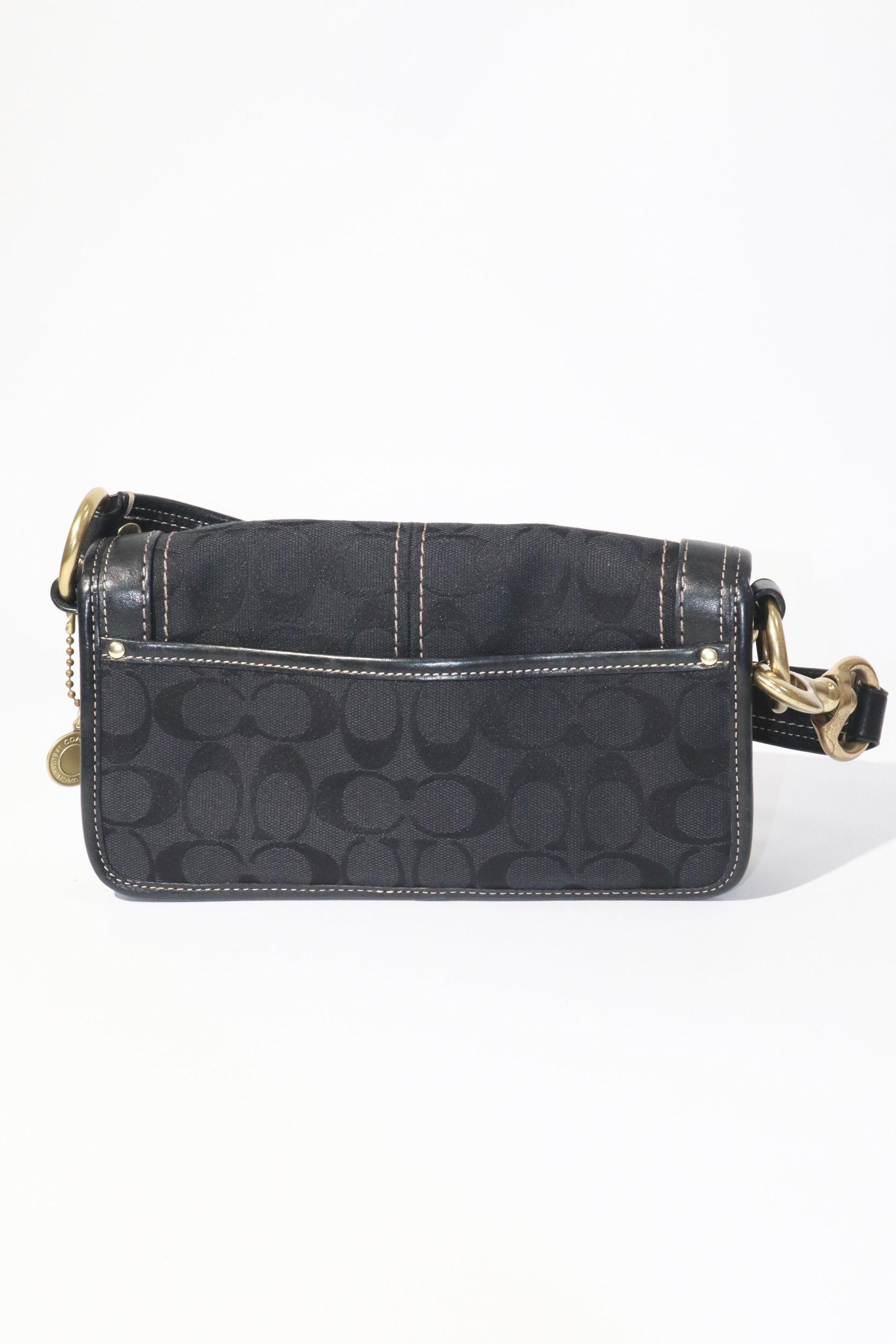 Coach Vintage 2006 Turn-Lock Satchel Bag in Canvas & Leather - Girl Seazon