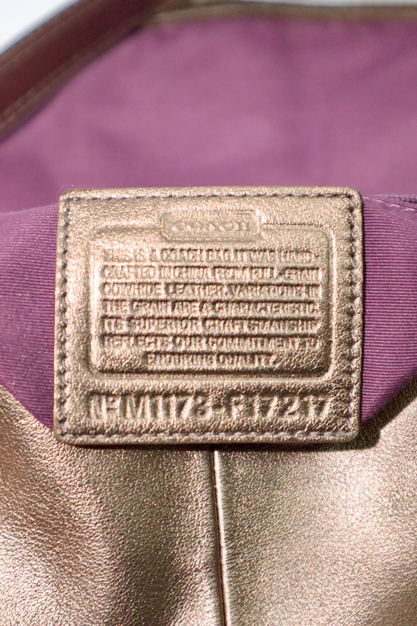 Coach Vintage 2011 Soho Metallic Bronze Shoulder Bag - Girl Seazon