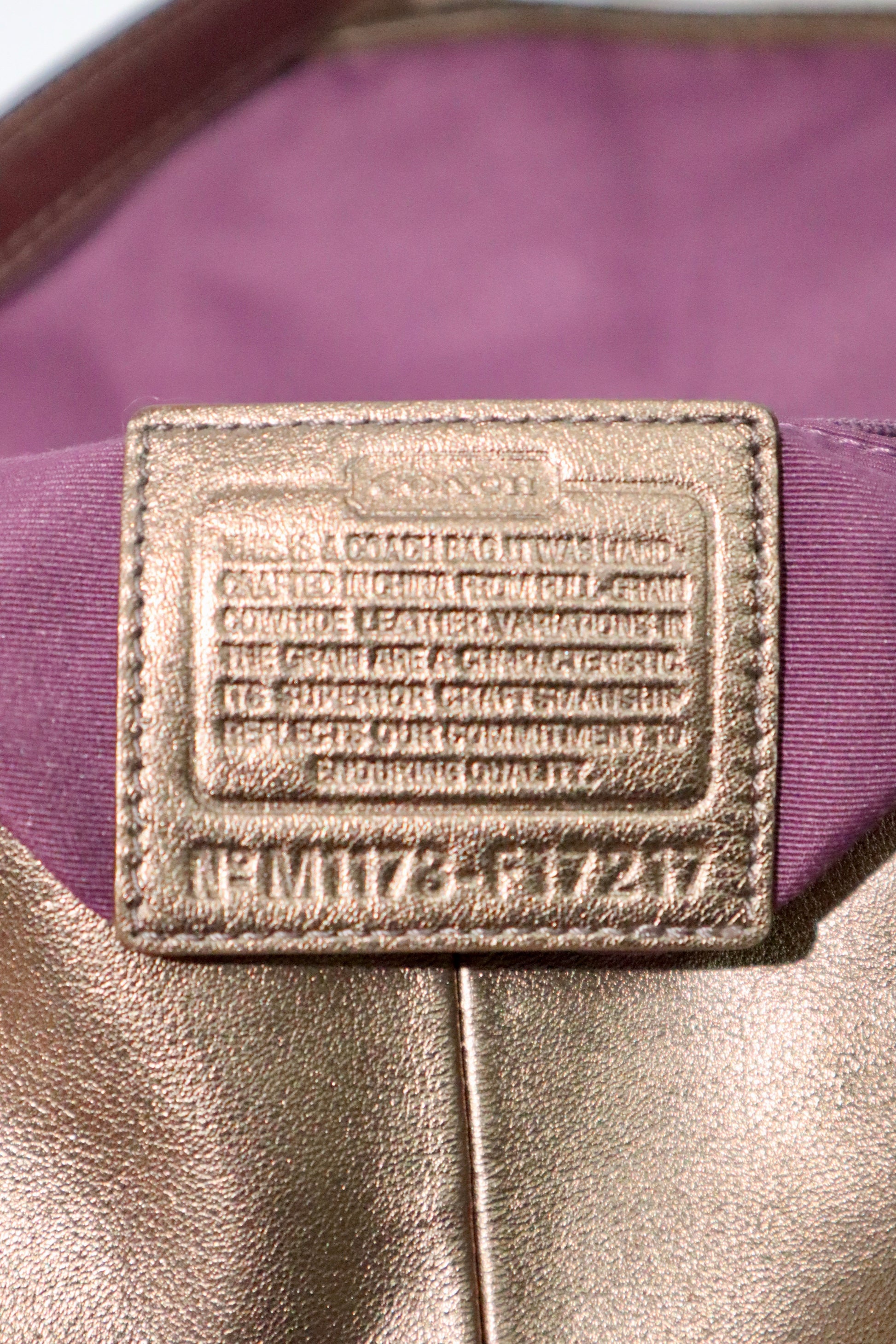 Coach Vintage 2011 Soho Metallic Bronze Shoulder Bag - Girl Seazon