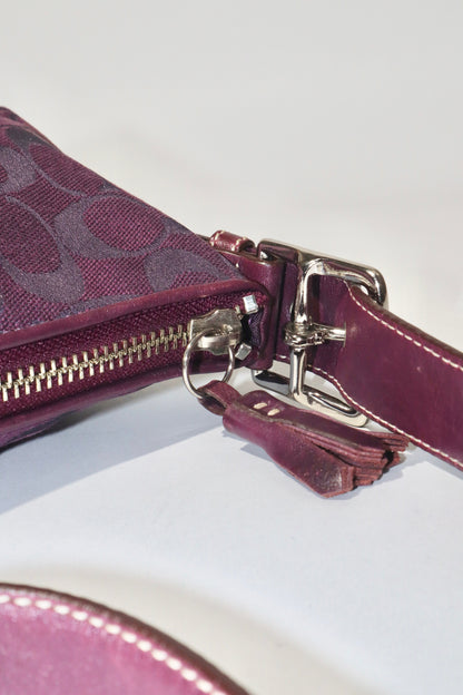 Coach Vintage Baguette Shoulder Bag in Purple - Girl Seazon