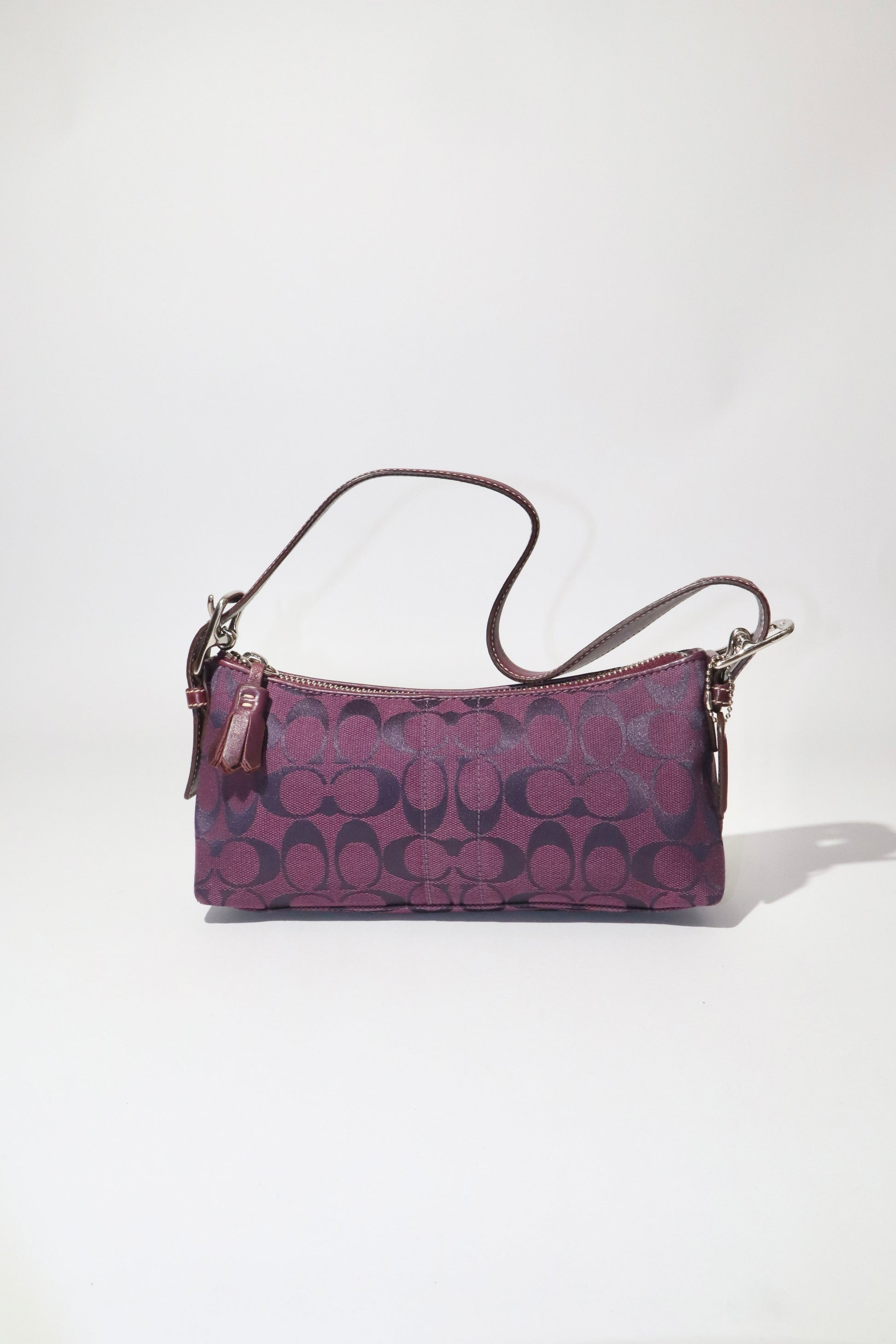 Coach Vintage Baguette Shoulder Bag in Purple - Girl Seazon