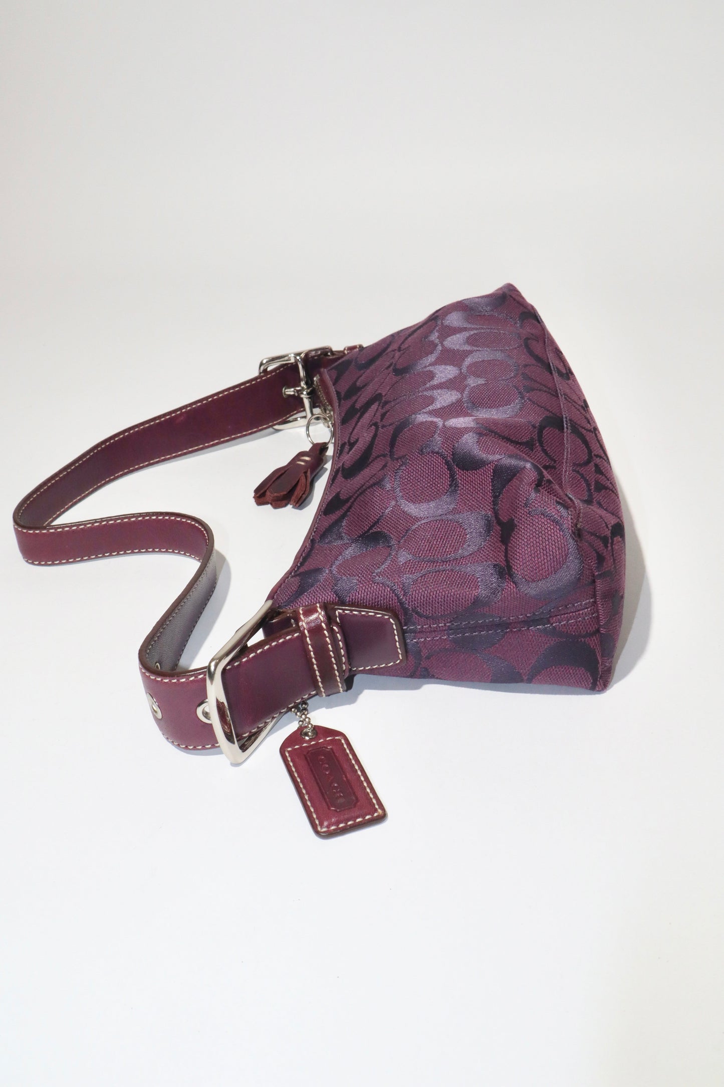 Coach Vintage Baguette Shoulder Bag in Purple - Girl Seazon