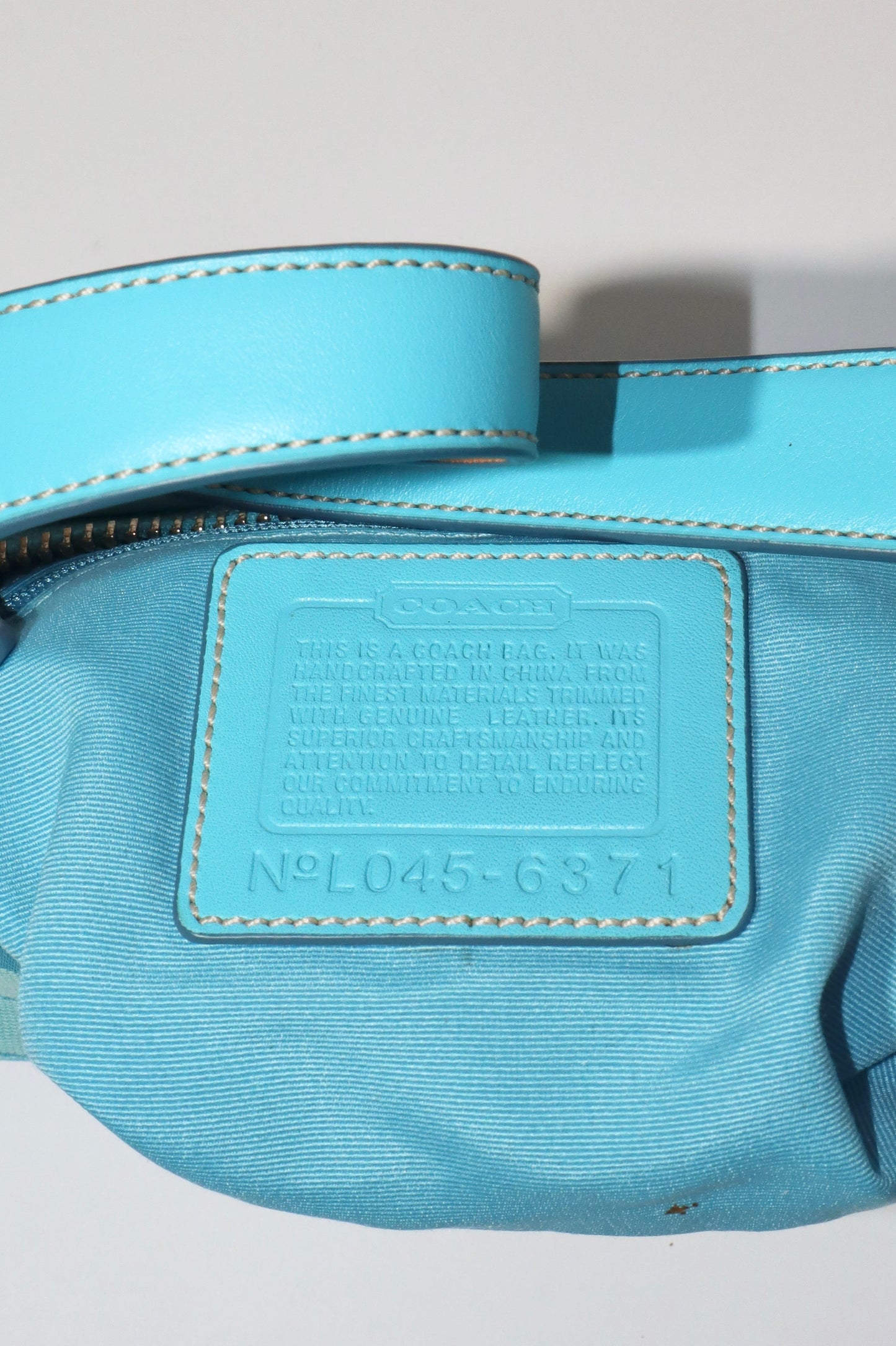 Coach Vintage Demi Baguette Shoulder Bag in Blue - Girl Seazon