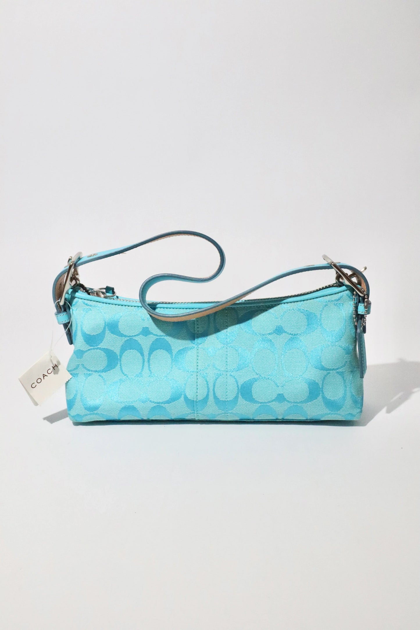 Coach Vintage Demi Baguette Shoulder Bag in Blue - Girl Seazon