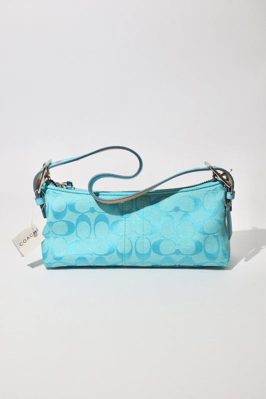 Coach Vintage Demi Baguette Shoulder Bag in Blue - Girl Seazon