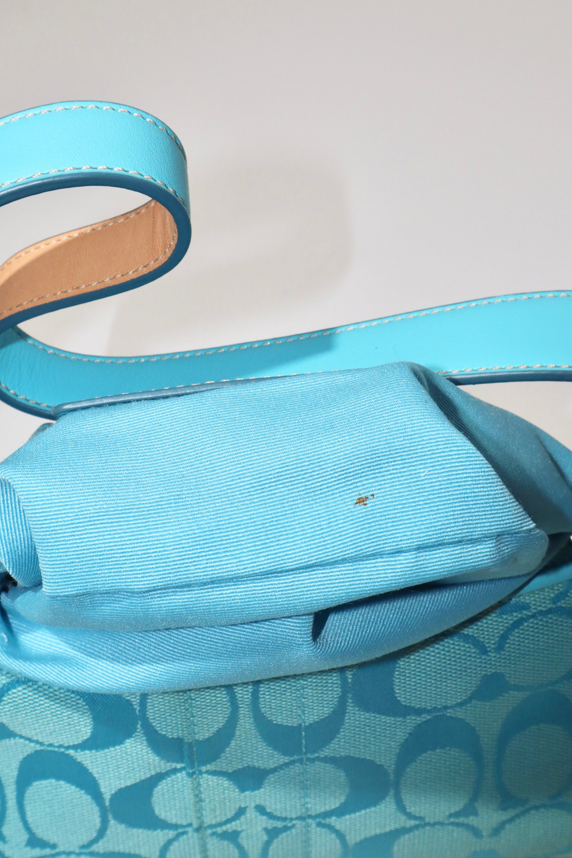 Coach Vintage Demi Baguette Shoulder Bag in Blue - Girl Seazon