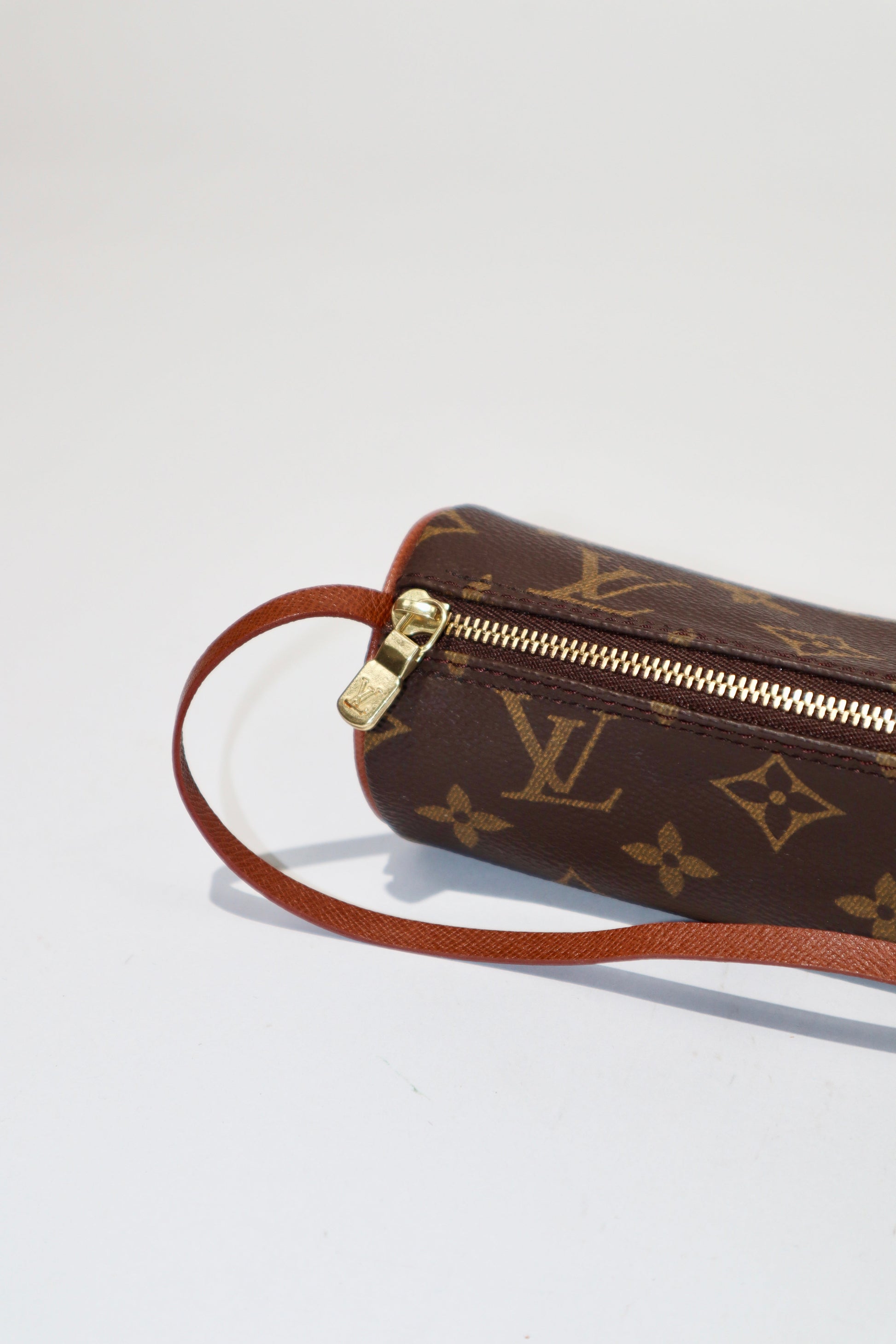 Louis Vuitton Monogram Papillon 30 with Accessory Pouch close up of mini pouch 