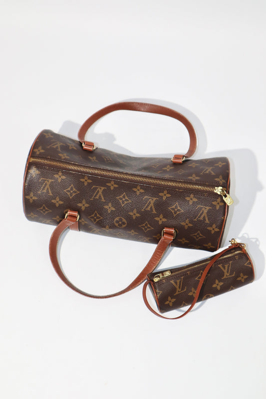 Louis Vuitton Monogram Papillon 30 with Accessory Pouch top view