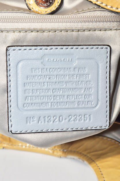 Vintage Coach 2002 Purple Floral Fabric Maggie Shoulder Bag - Girl Seazon