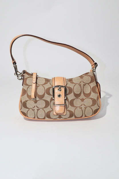 Vintage Coach 2003 Mini Soho Buckle Bag in Tan - Girl Seazon
