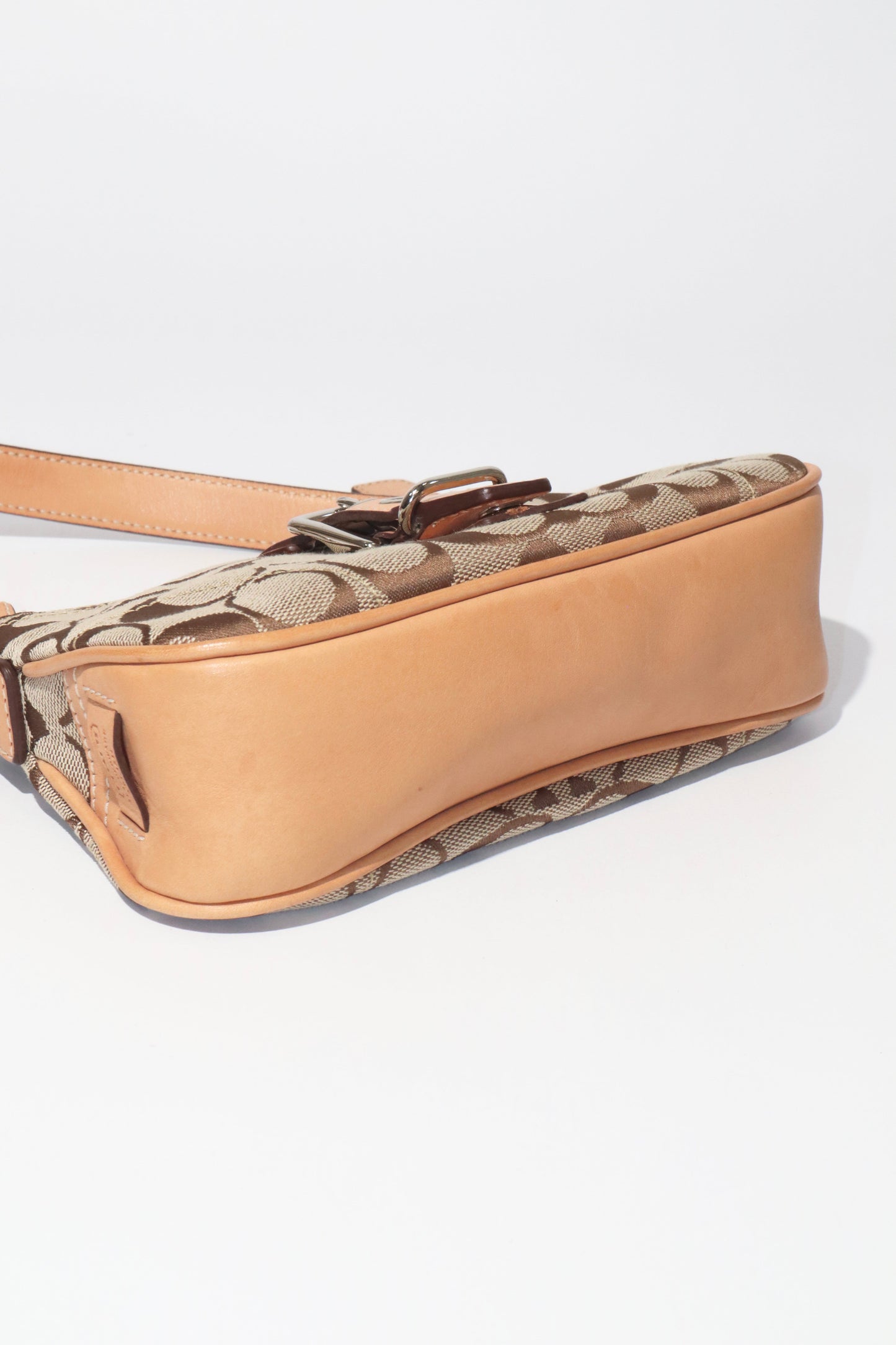 Vintage Coach 2003 Mini Soho Buckle Bag in Tan - Girl Seazon