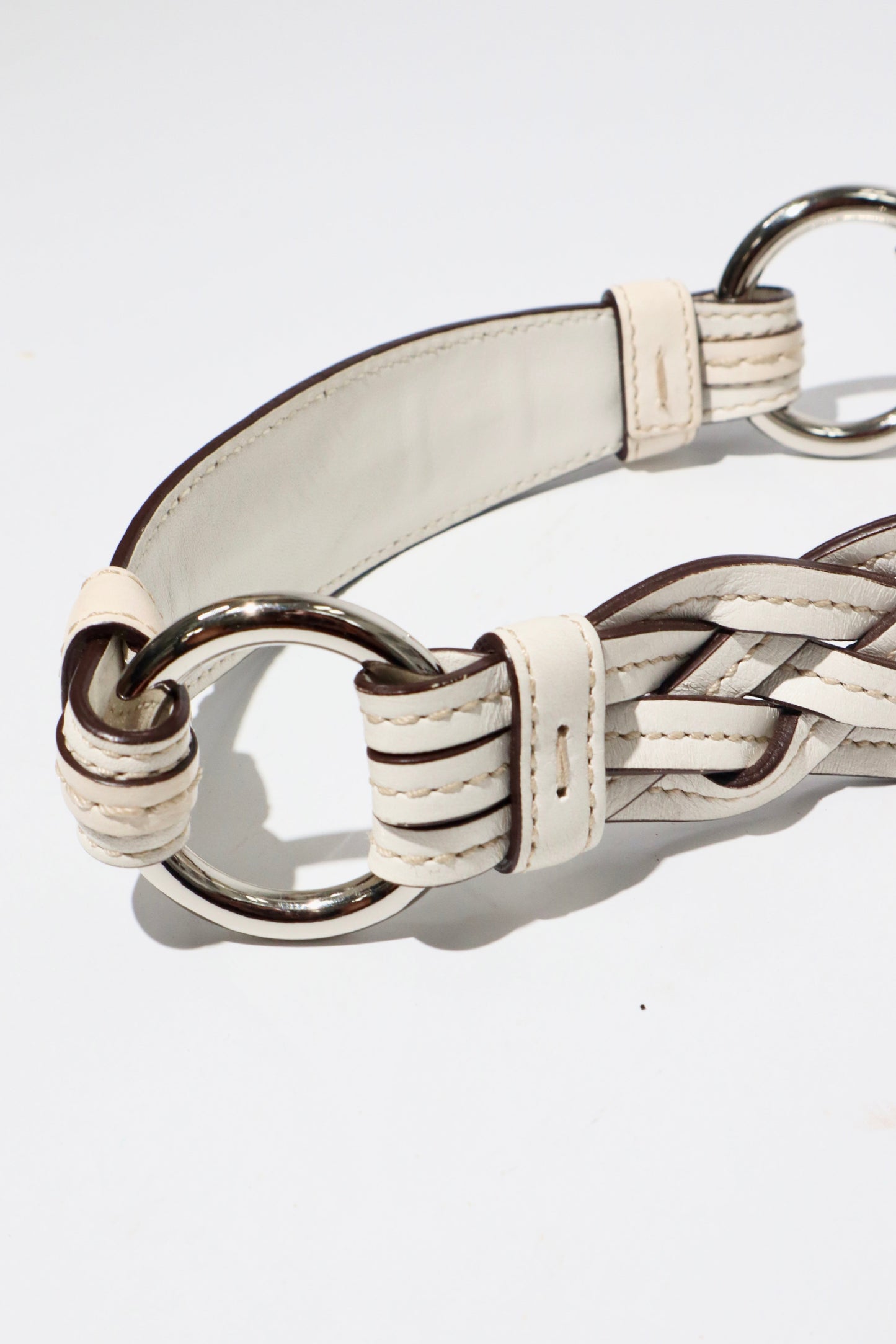 Vintage Coach 2005 Signature Soho White Belt Shoulder Bag - Girl Seazon