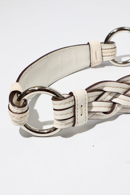 Vintage Coach 2005 Signature Soho White Belt Shoulder Bag - Girl Seazon