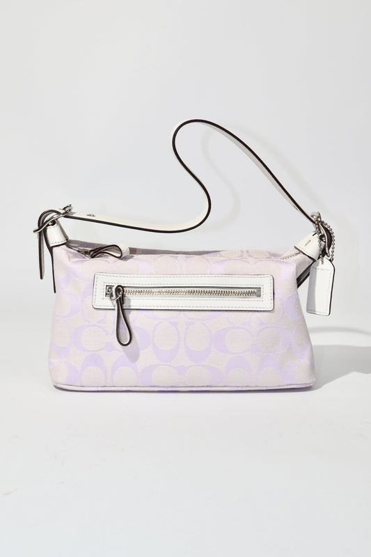 Vintage Coach Rare 2006 Mini Pouch Shoulder Bag in Lilac - Girl Seazon