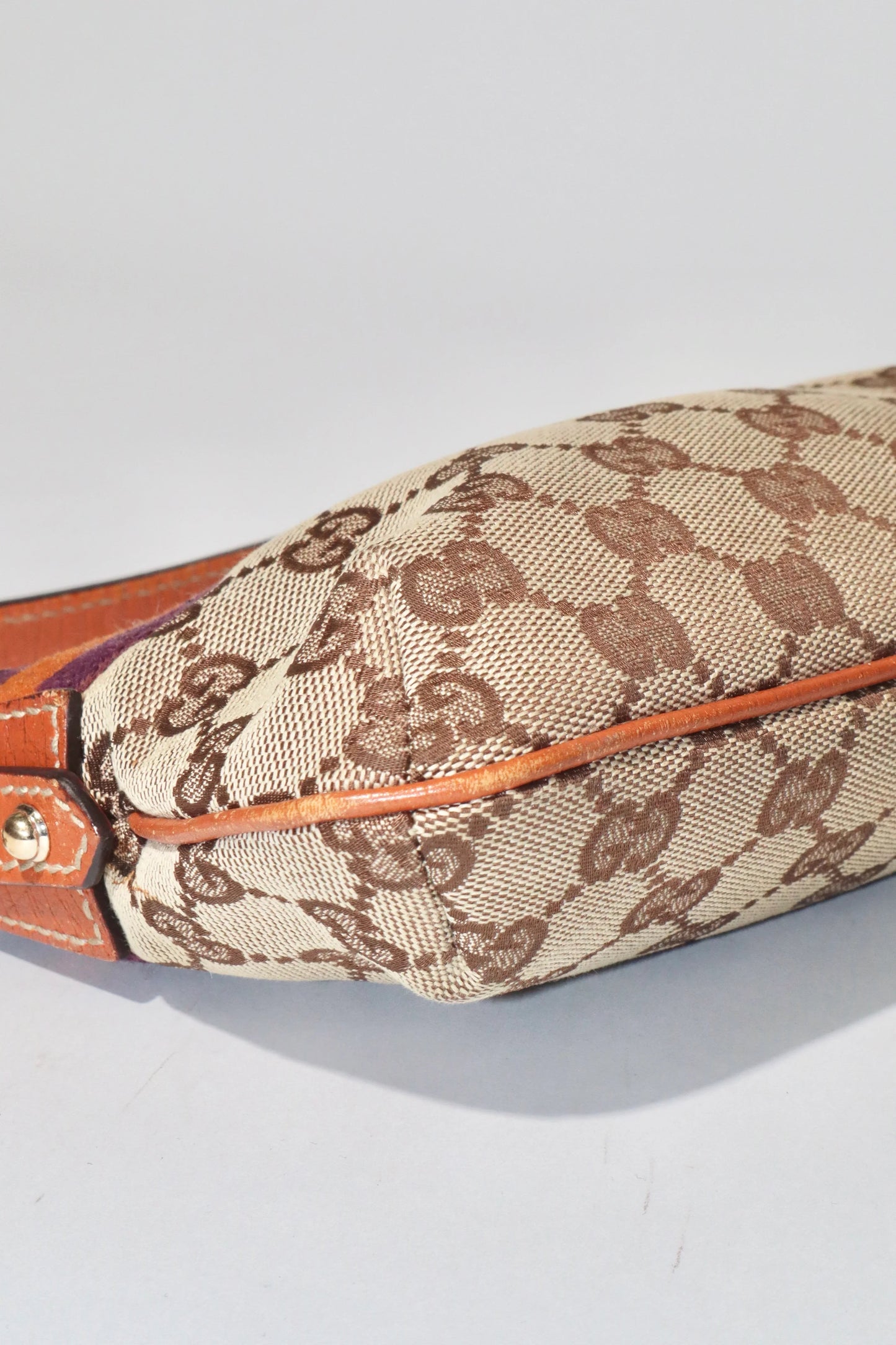 Vintage GUCCI Monogram Pochette Orange - Girl Seazon