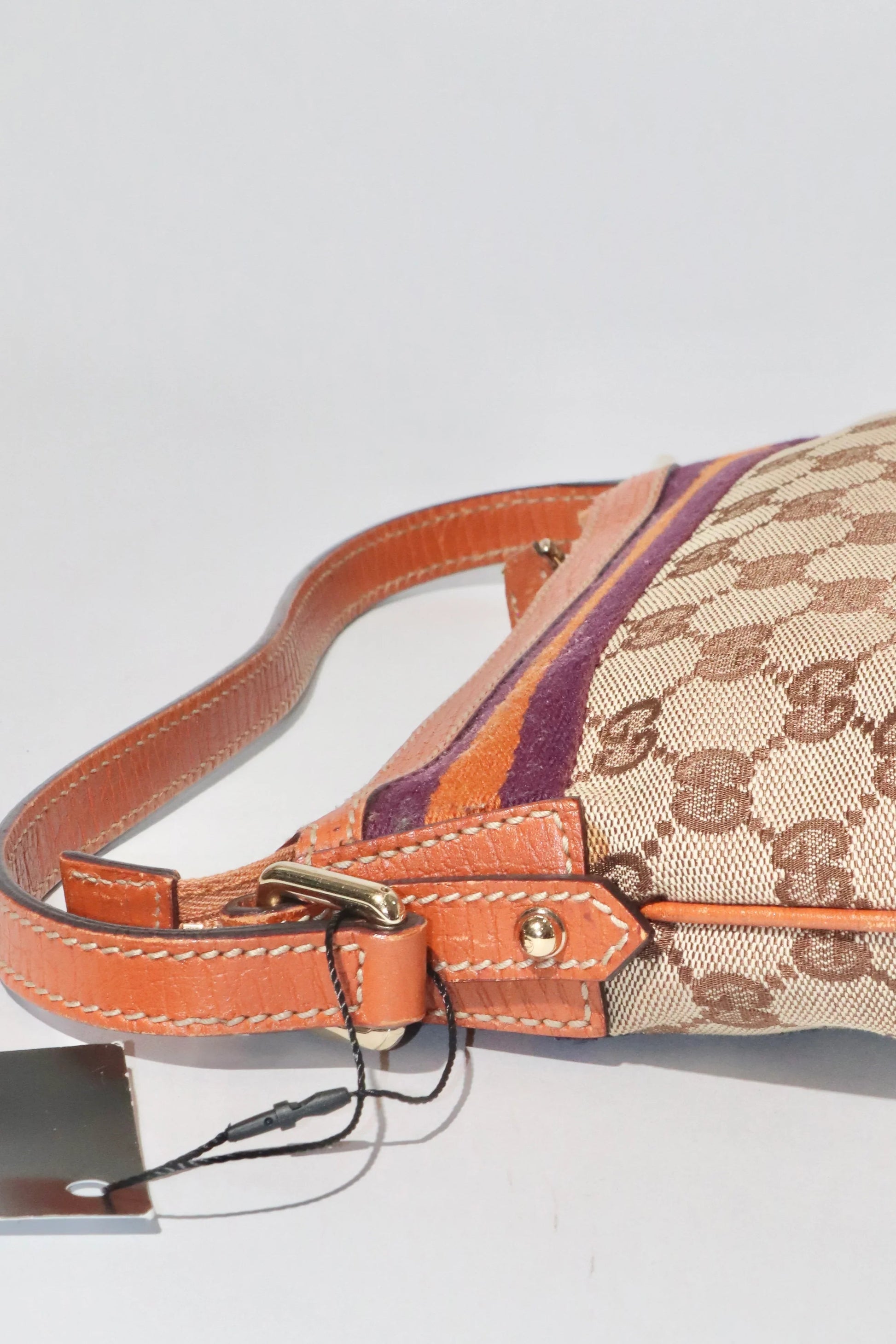 Vintage GUCCI Monogram Pochette Orange - Girl Seazon